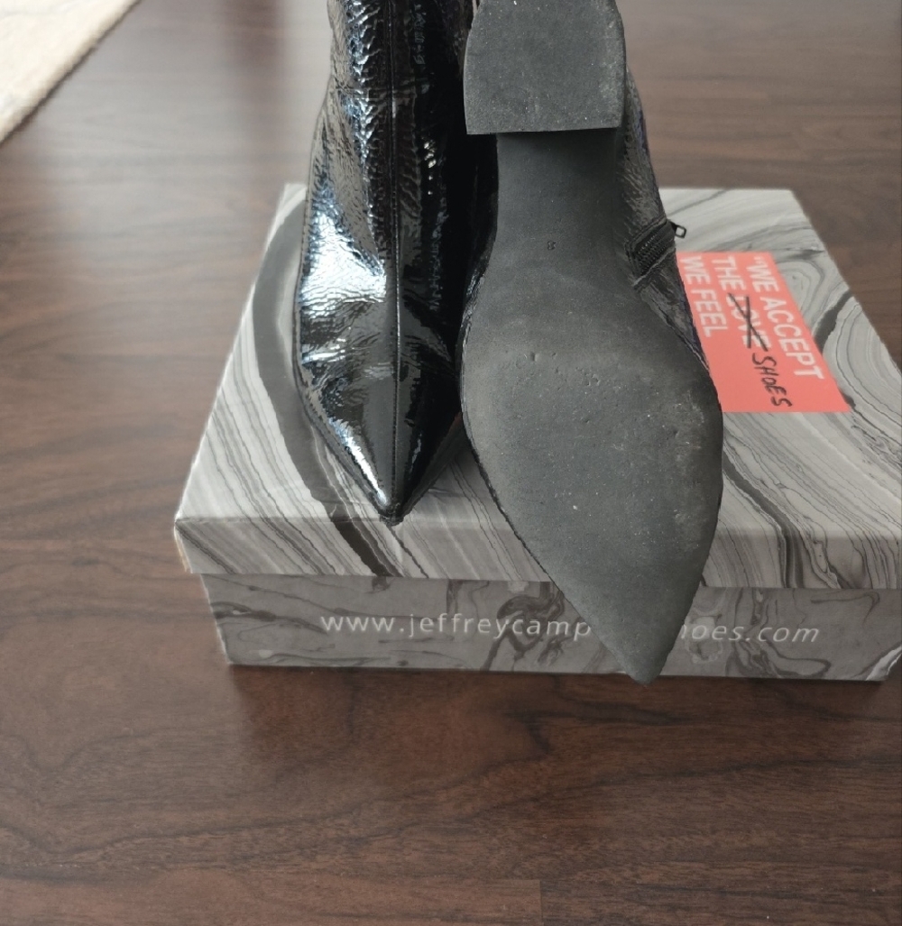 Jeffrey Campbell Black Patent Ankle Boots - Women - Picture 4 of 5